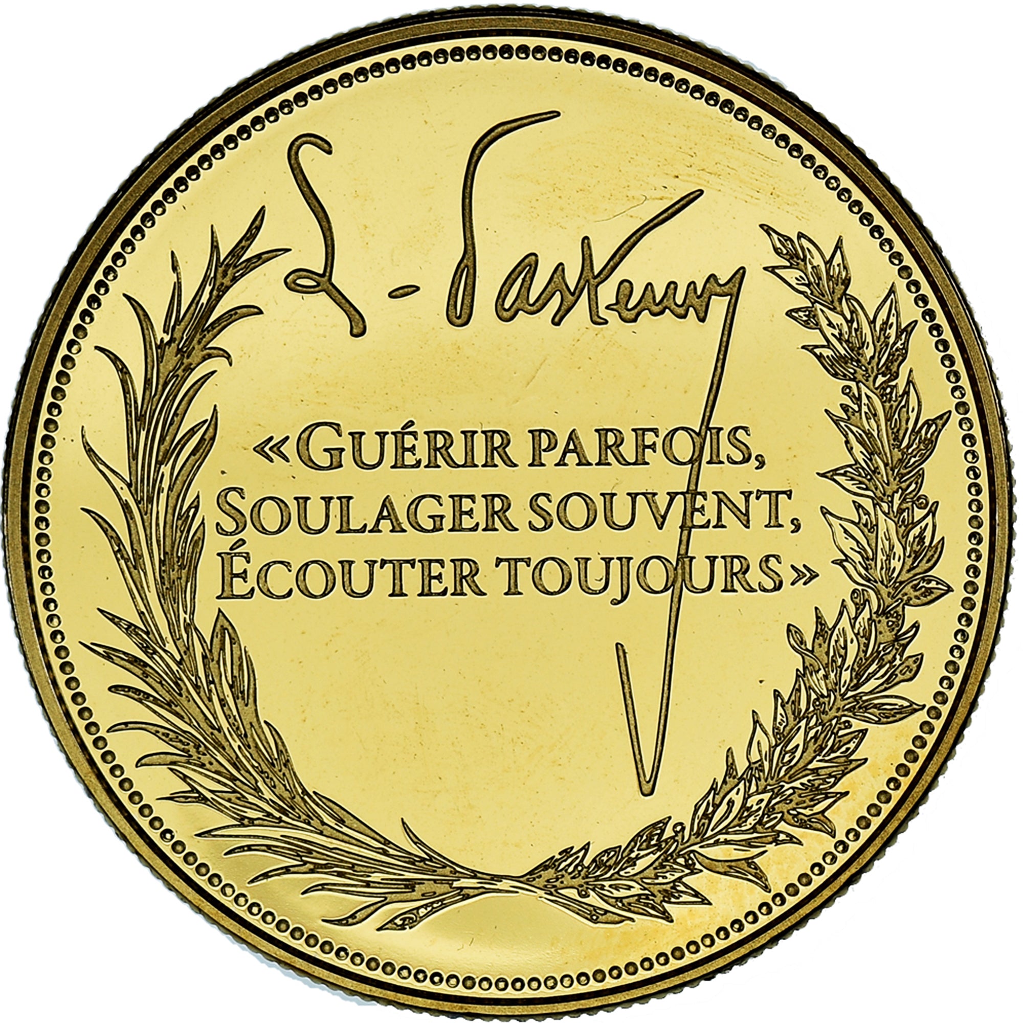 Francia, medalla, Louis Pasteur, Sciences & Technologies, Proof, SC+, Copper