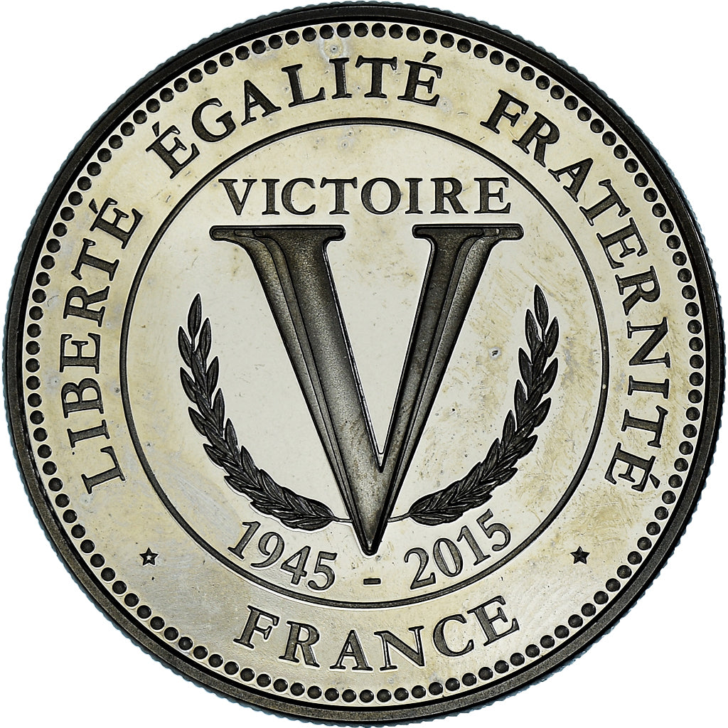 Frankrijk, Medaille, 70 Ans de la Victoire, WAR, 2015, FDC, Cupro-nikkel