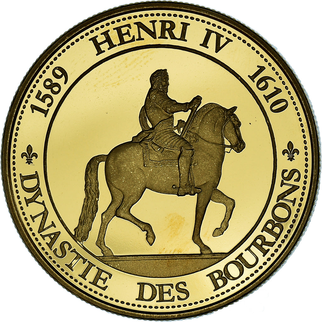 Frankreich, Medaille, Les Rois de France, Henri IV, History, UNZ+, Copper-Nickel