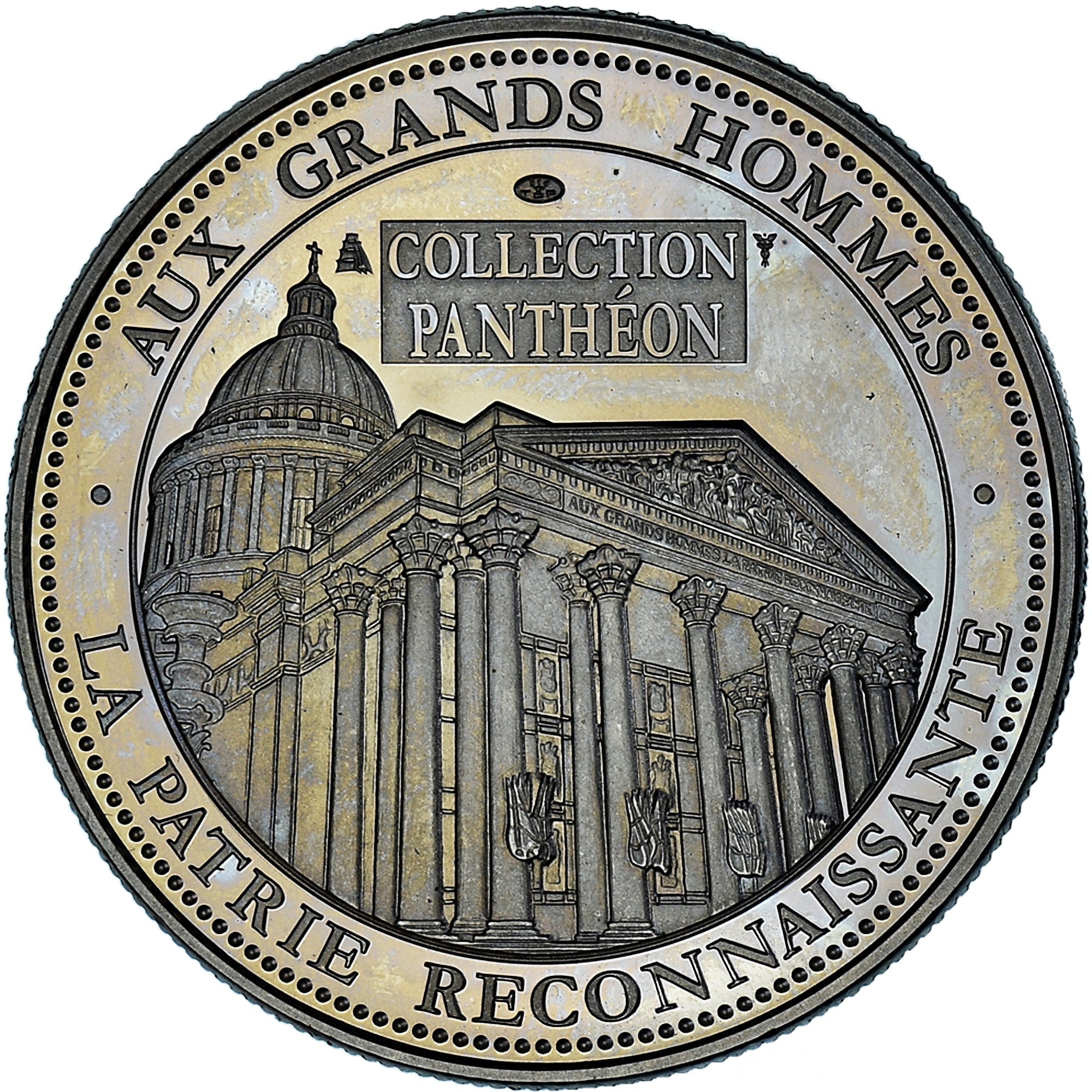 France, Medal, Pierre et Marie Curie, Collection Panthéon, MS(63)
