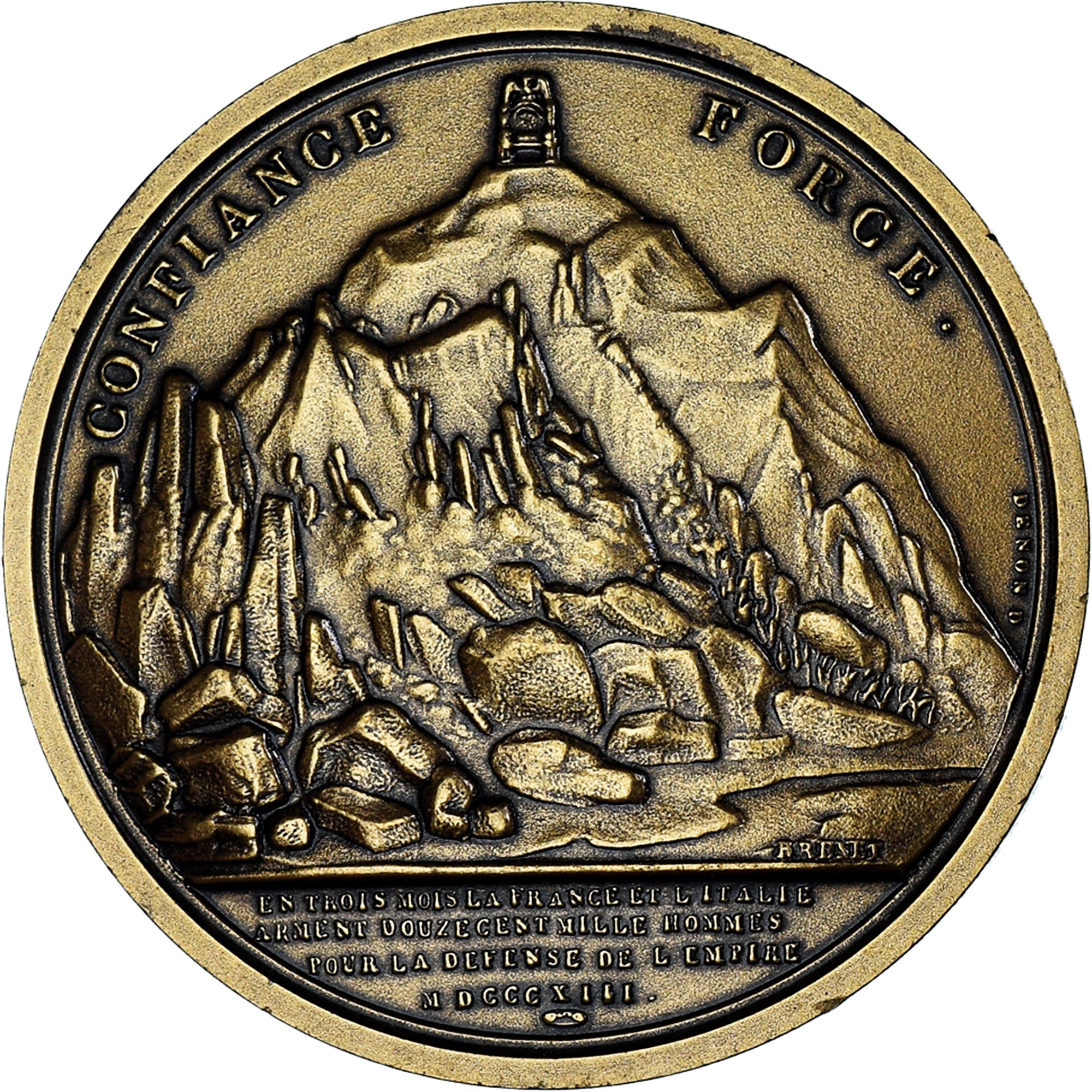 Frankreich, Medaille, Napoléon Ier, Confiance et Force, History, Denon, UNZ