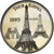 França, medalha, La Tour Eiffel, Patrimoine, MS(64), Cobre-níquel