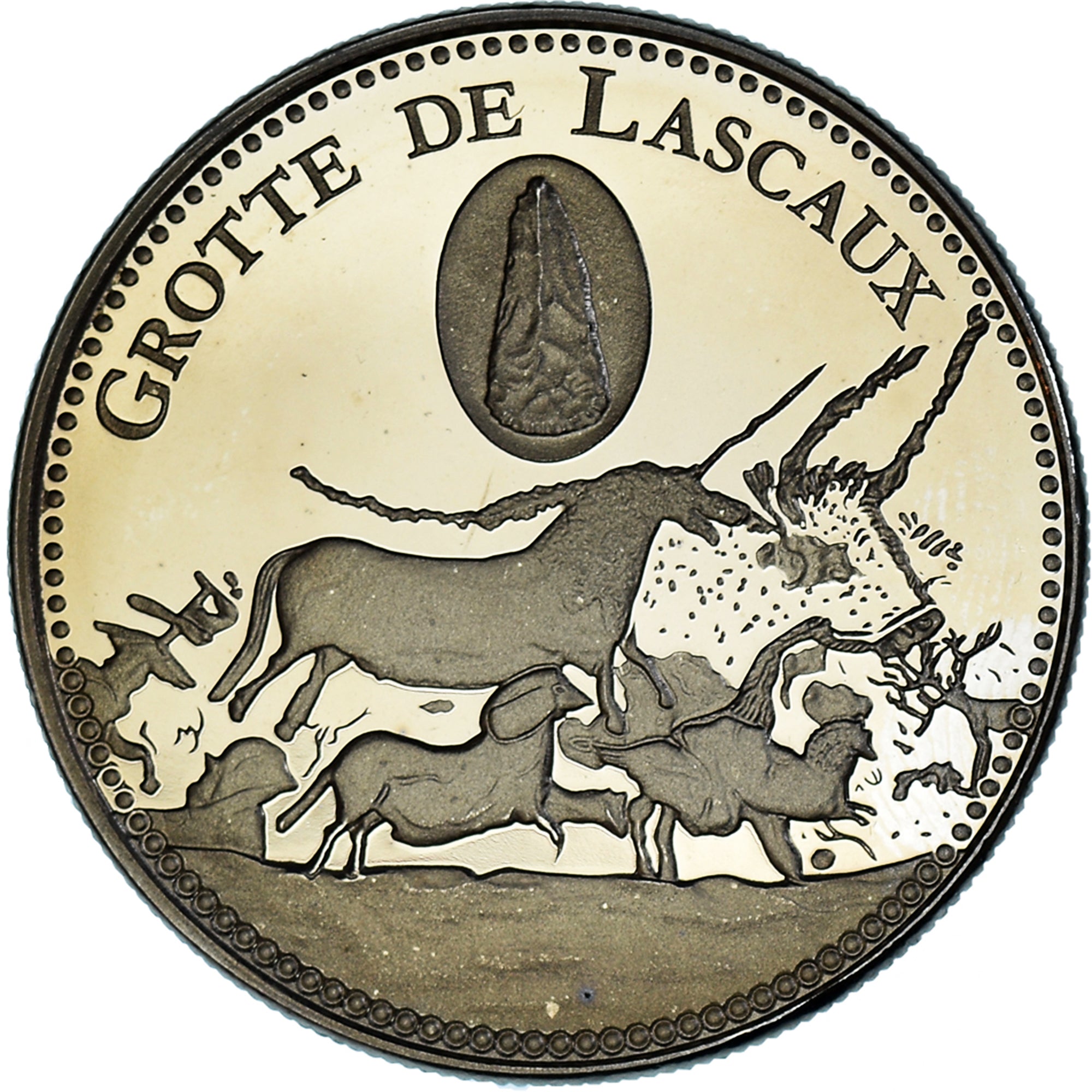 France, Médaille, La Grotte de Lascaux, Patrimoine, SPL+, Cupro-nickel
