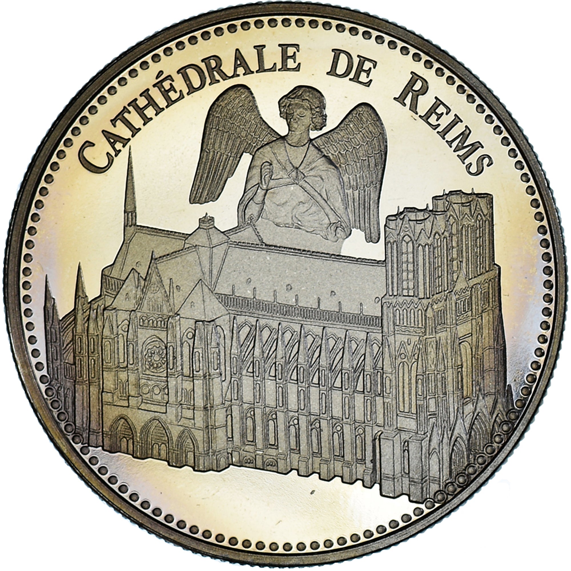 France, Medal, Cathédrale de Reims, Patrimoine, MS(64), Copper-nickel