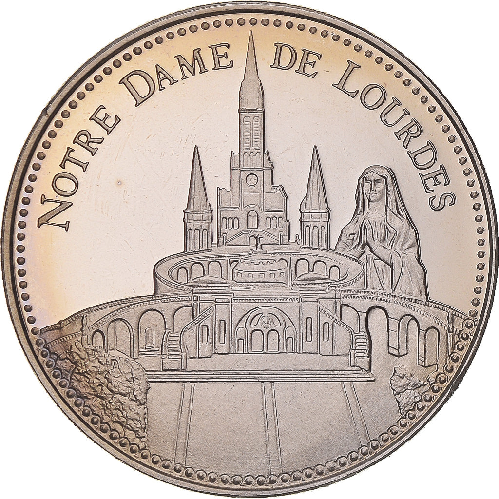 France, Médaille, Notre Dame de Lourdes, Patrimoine, SPL+, Cupro-nickel