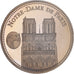 France, Medal, Notre Dame de Paris., Patrimoine, MS(64), Copper-nickel