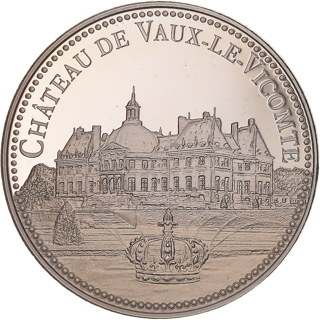 Francja, medal, Château de Vaux-le-Vicomte, Patrimoine, MS(64), Miedź-Nikiel