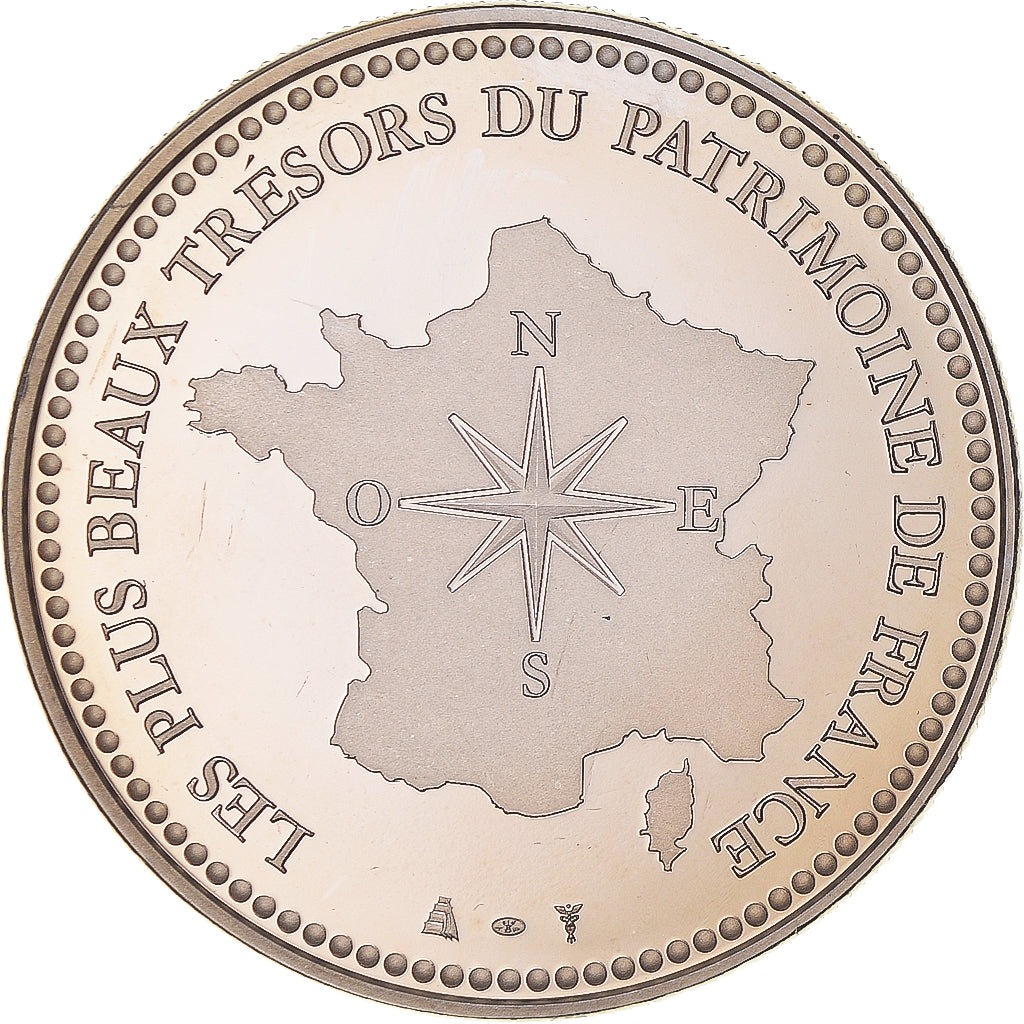 Francja, medal, Château de Vaux-le-Vicomte, Patrimoine, MS(64), Miedź-Nikiel