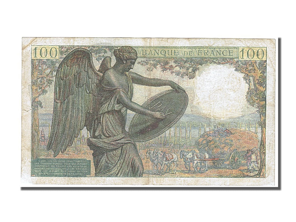 FRANCE, 100 Francs, 100 F 1942-1944 ''Descartes'', 1942, 1942-05-15, VF(30-35),.