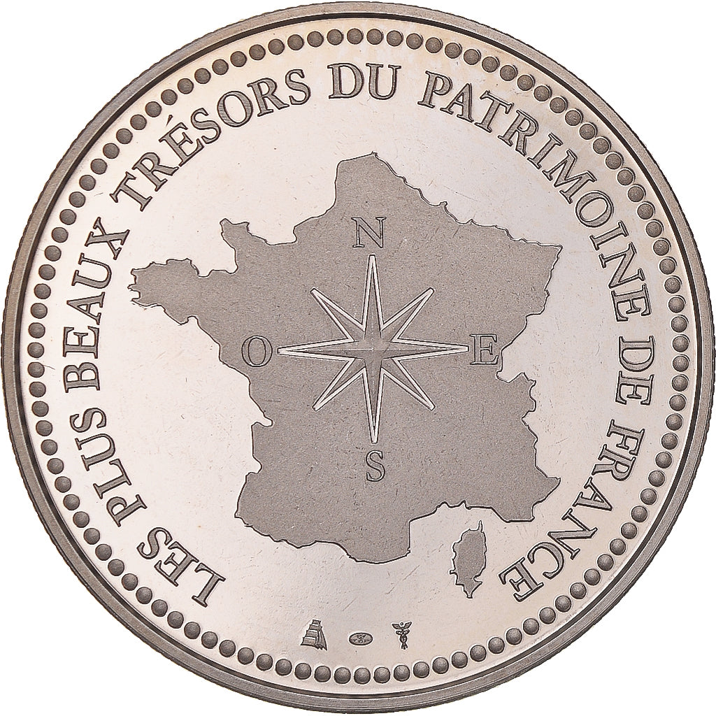 Frankreich, Medaille, Nimes - La Maison Carrée, Patrimoine, UNZ+, Kupfer-Nickel