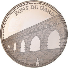 France, Medal, Le Pont du Gard, Patrimoine, MS(64), Copper-nickel
