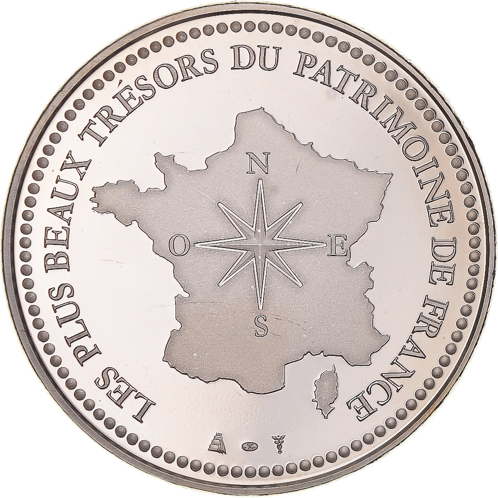 France, Medal, Le Pont du Gard, Patrimoine, MS(64), Copper-nickel