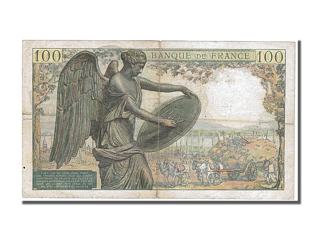 FRANCE, 100 Francs, 100 F 1942-1944 ''Descartes'', 1942, 1942-05-15, EF(40-45),.