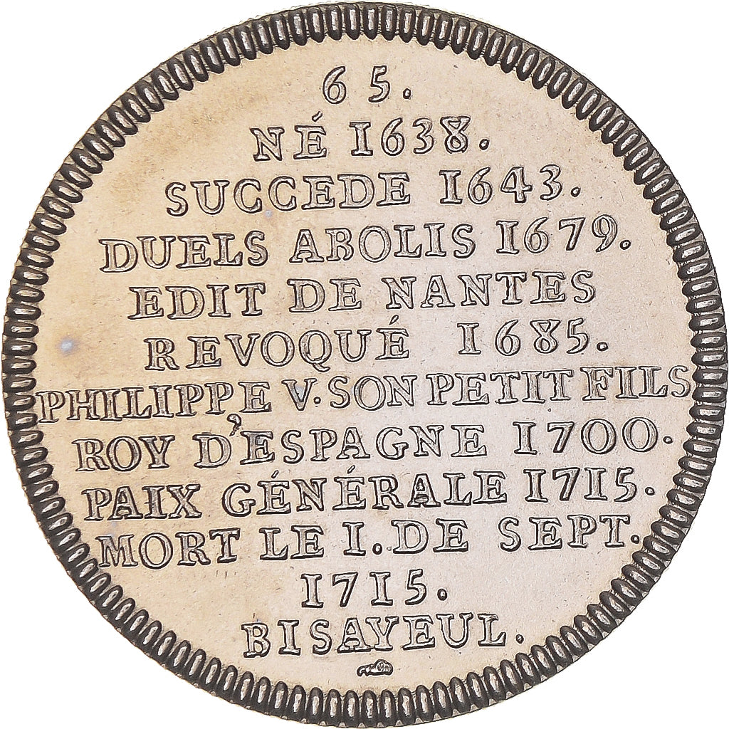 Frankreich, Medaille, Les Rois de France, Louis XIIII, UNZ+, Kupfer-Nickel