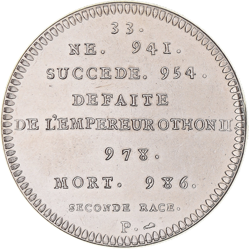 Frankreich, Medaille, Les Rois de France, Lothaire, UNZ+, Kupfer-Nickel