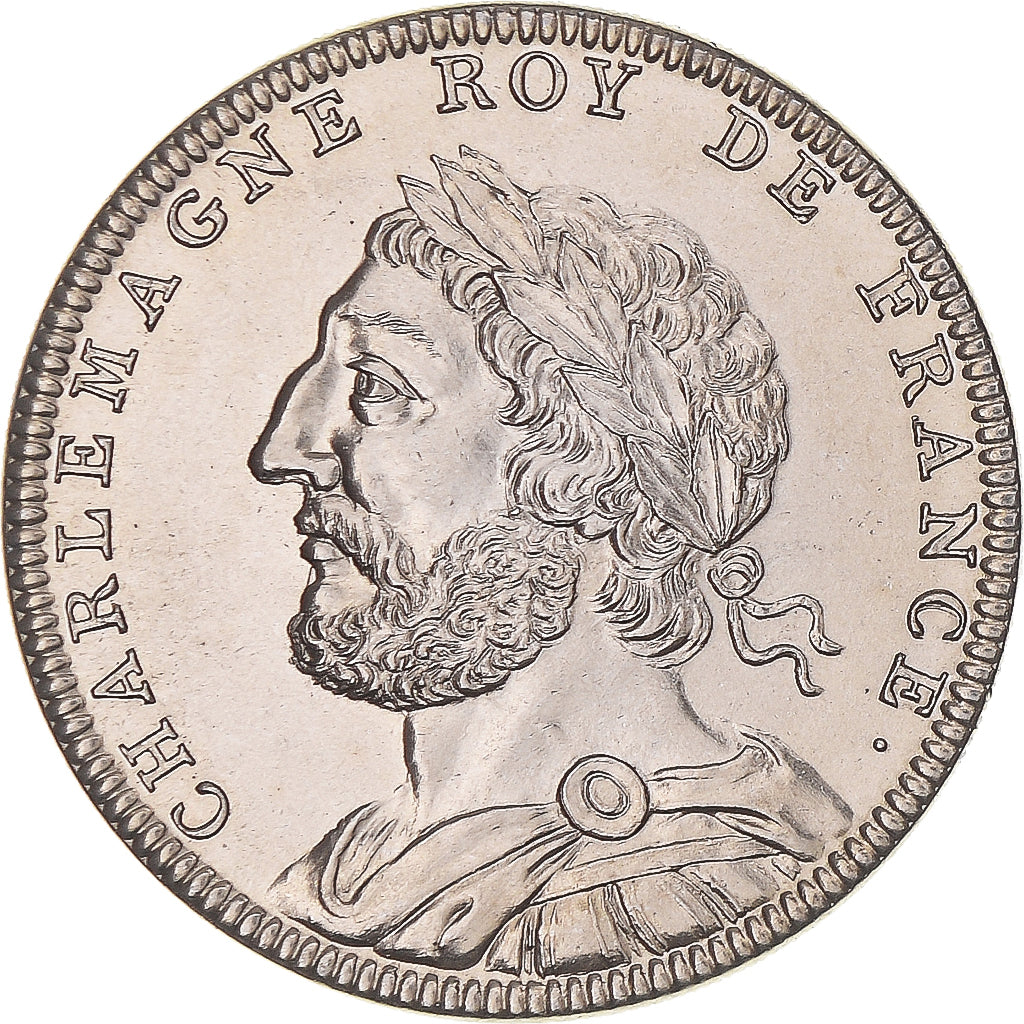 Francja, medal, Les Rois de France, Charlemagne, MS(64), Miedź-Nikiel