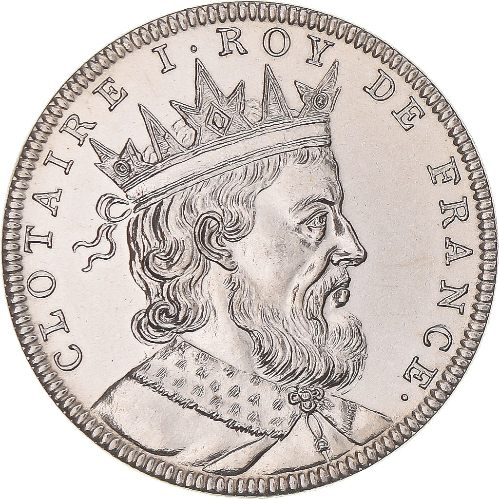 Frankreich, Medaille, Les Rois de France, Clotaire Ier, UNZ+, Kupfer-Nickel