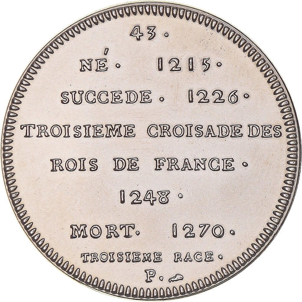 Frankreich, Medaille, Les Rois de France, Saint Louis, UNZ+, Kupfer-Nickel