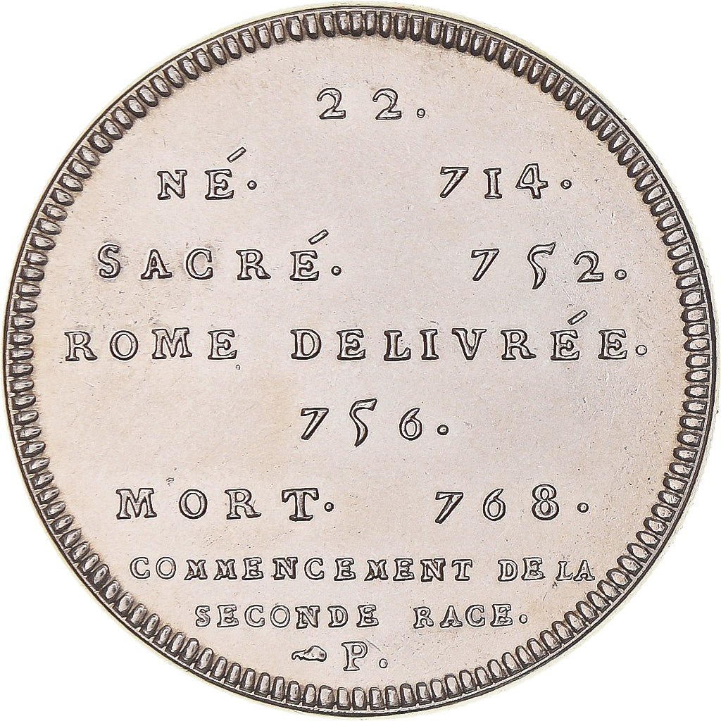 Frankreich, Medaille, Les Rois de France, Pépin le Bref, UNZ+, Kupfer-Nickel