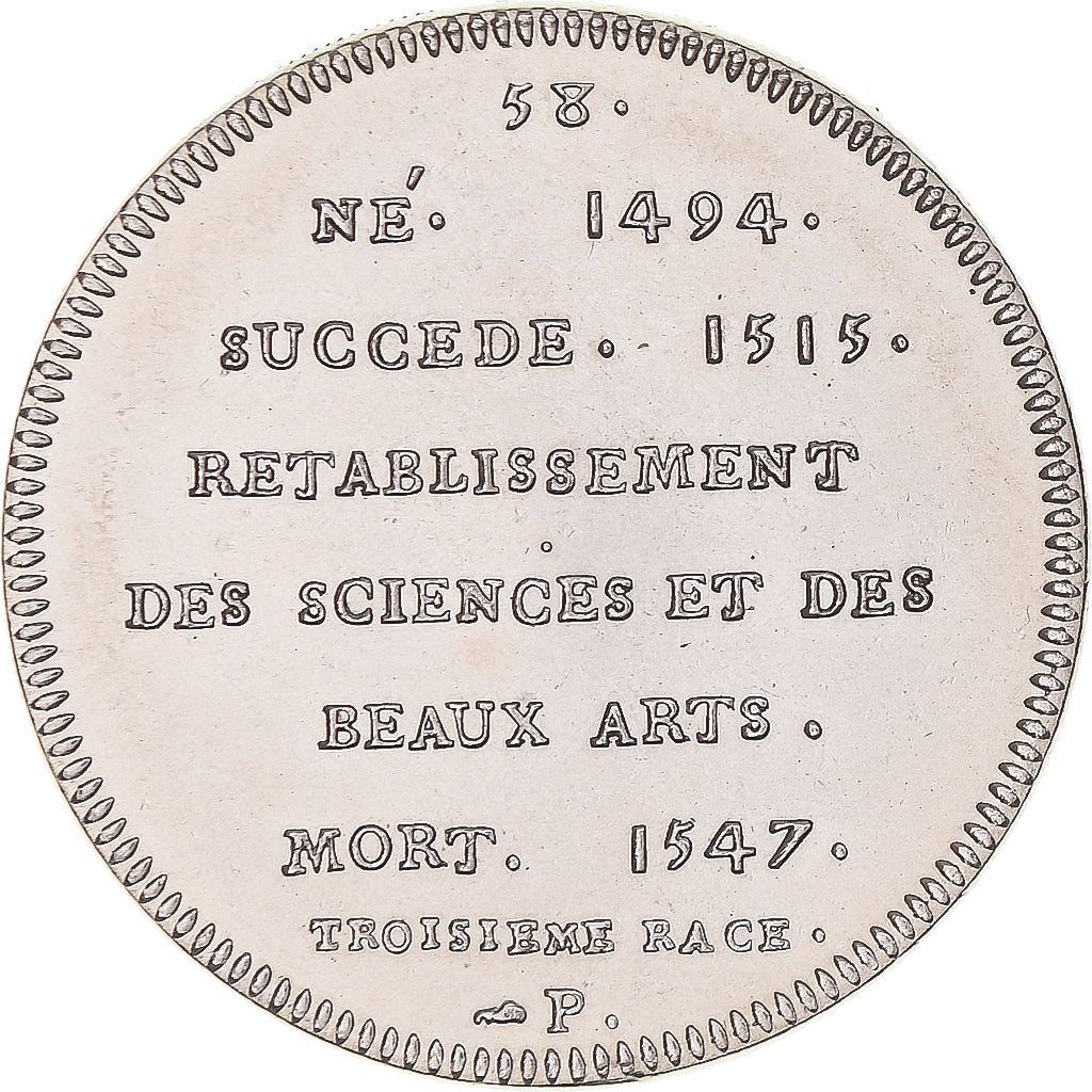Frankreich, Medaille, Les Rois de France, François Ier, UNZ+, Kupfer-Nickel