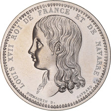 France, Medal, Les Rois de France, Louis XVII, MS(64), Copper-nickel