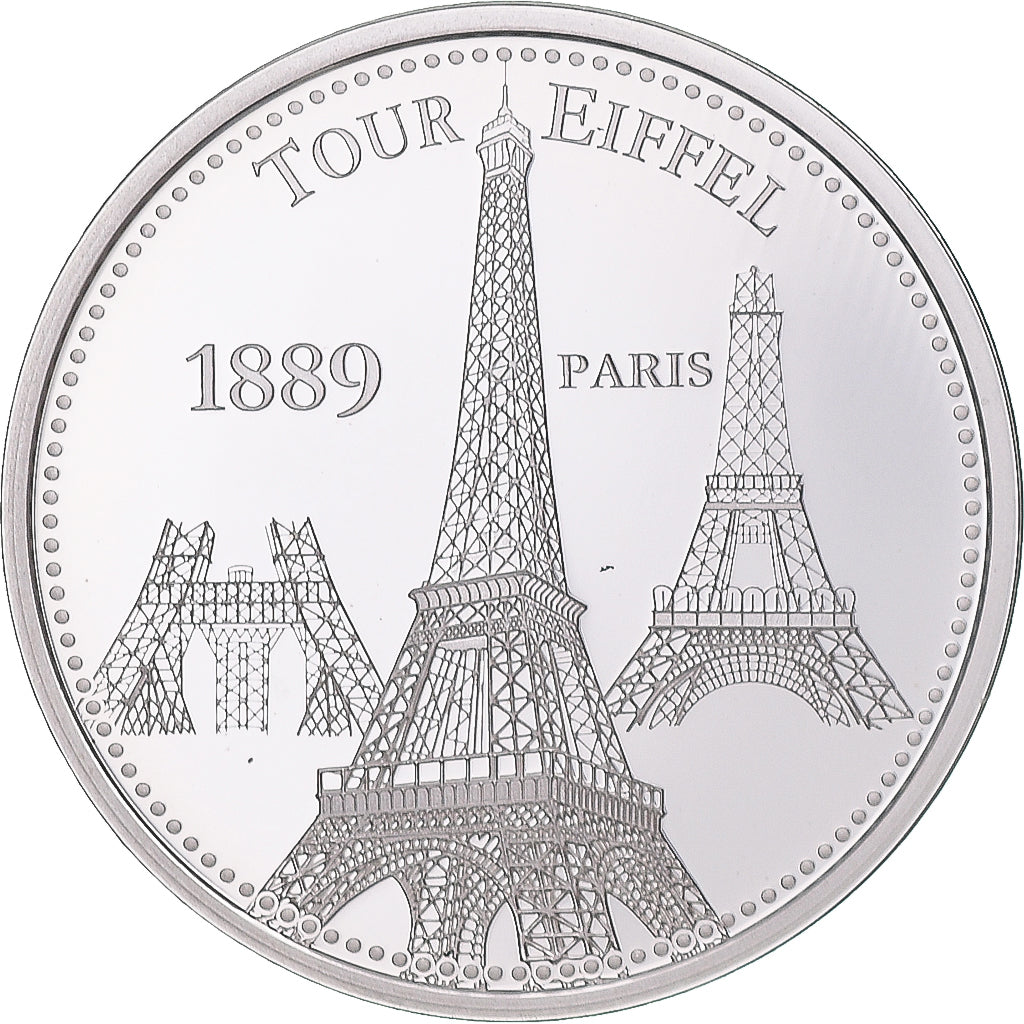 France, Medal, Paris - La Tour Eiffel, Arts & Culture, MS(64), Silver