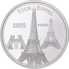 France, Medal, Paris - La Tour Eiffel, Arts & Culture, MS(64), Silver