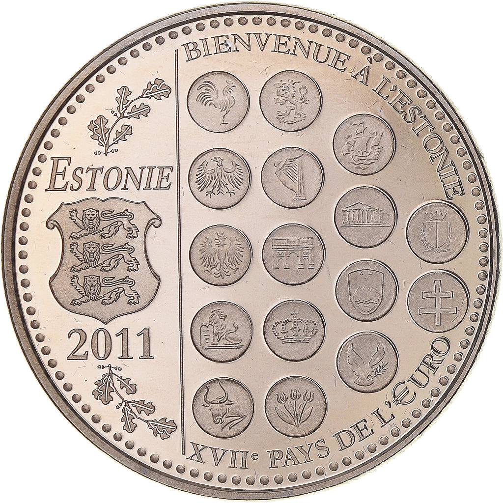 Frankreich, Medaille, L'Europe des XXVII, Bienvenue à l'Estonie, History, 2011