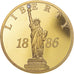 United States of America, Medal, Statue de la Liberté, MS(63), Copper Gilt