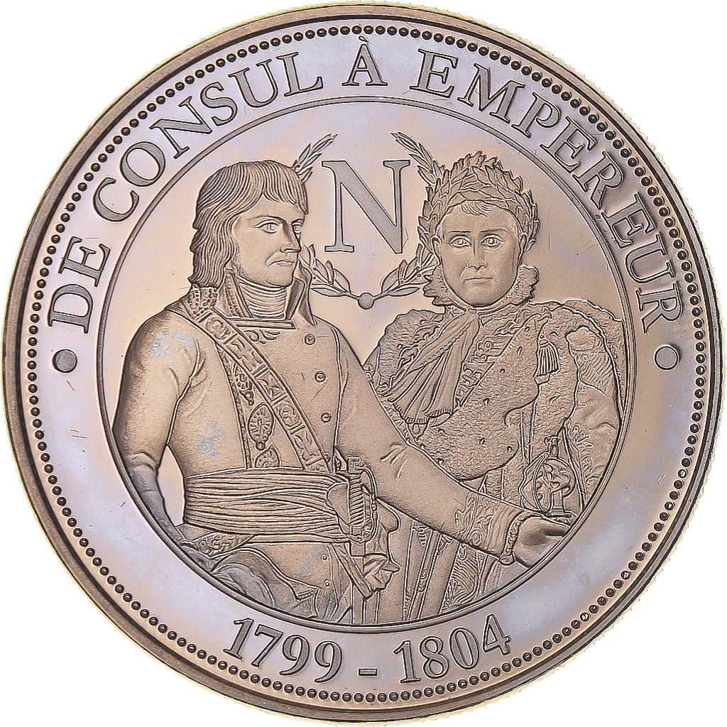 France, Medal, Napoléon, de Consul à Empereur, MS(63), Copper-nickel