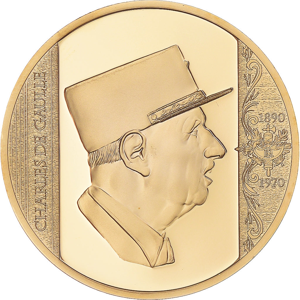 France, Medal, Charles de Gaulle, Les Plus Grands Français, 2013, MS(64)