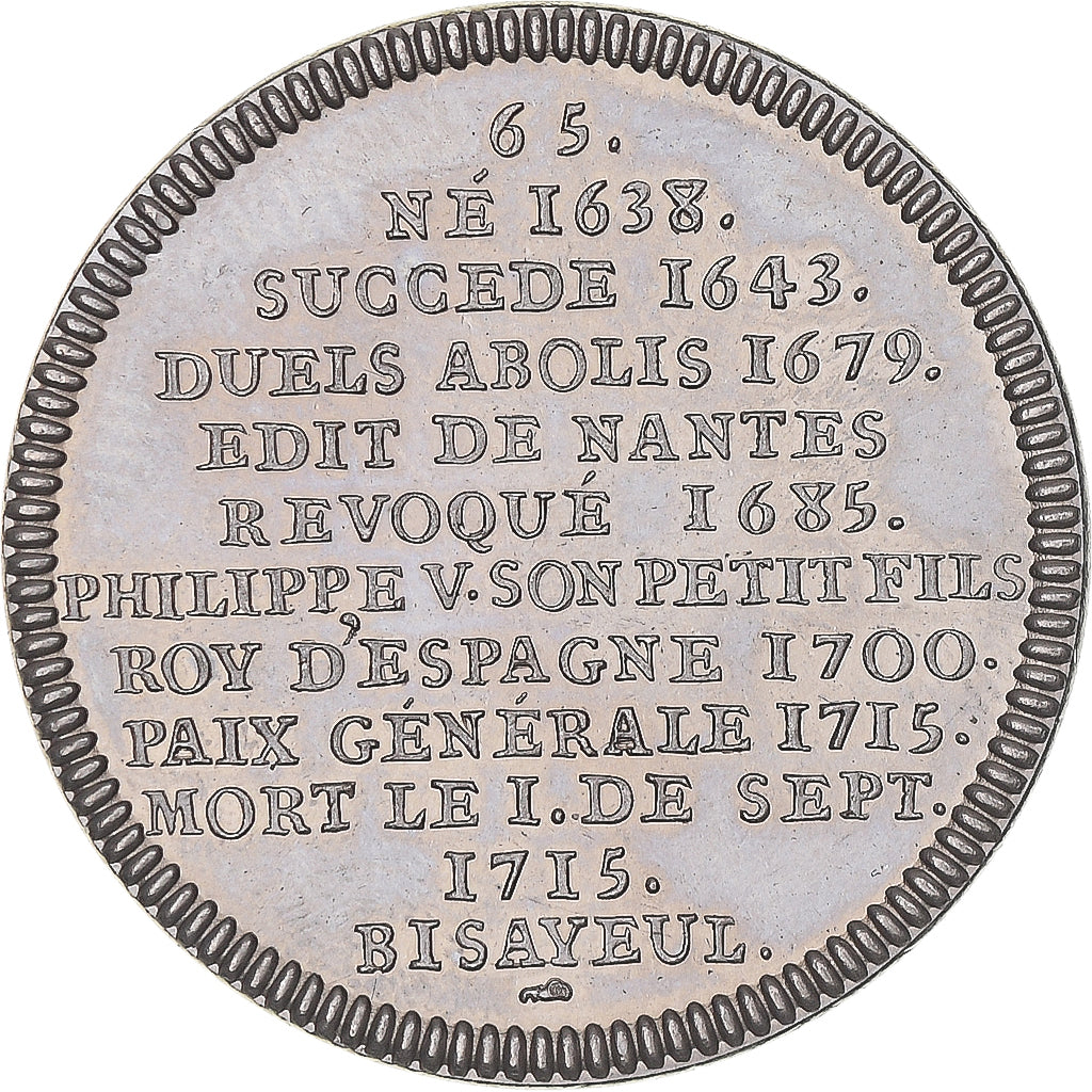 France, Medal, Louis XIV, Les rois de France, Louis XIV, History, Piéfort