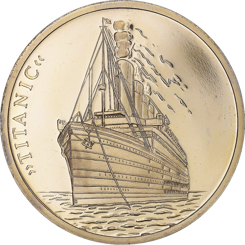 France, Medal, Titanic, Shipping, 2010, MS(63), Copper-nickel
