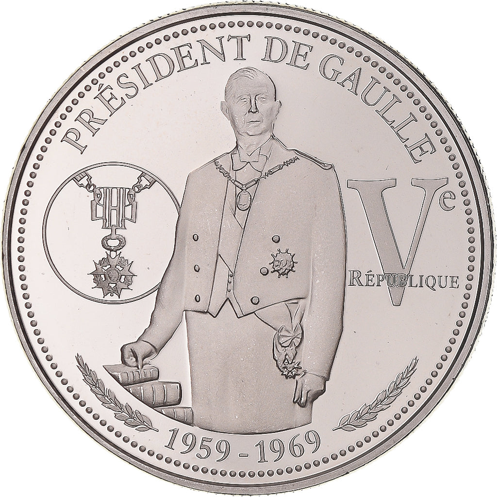 France, Medal, Vème République, Président De Gaulle, Politics, MS(63)