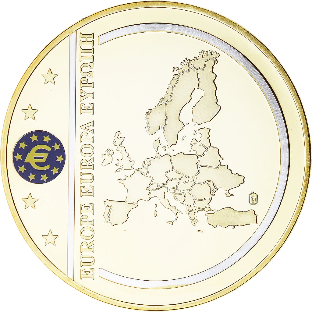 France, Medal, Billet de Banque Européenne, 50 euros, 2011, MS(65-70), Copper