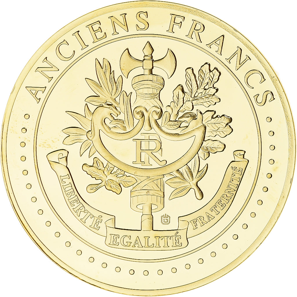 France, Médaille, Les Anciens Francs, billet de 5000 Francs Victoire, SPL