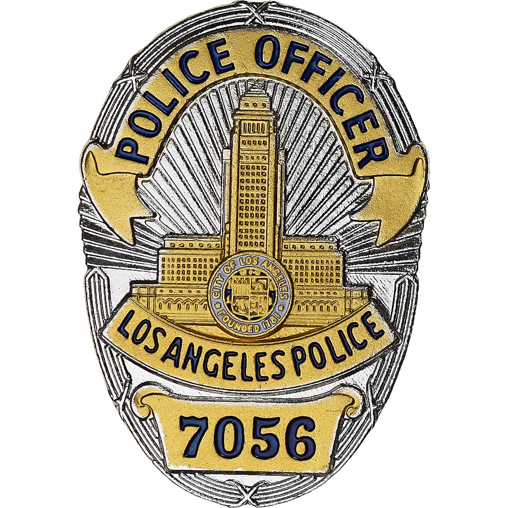 États-Unis, police badge, Los Angeles Police, SPL, Copper Gilt