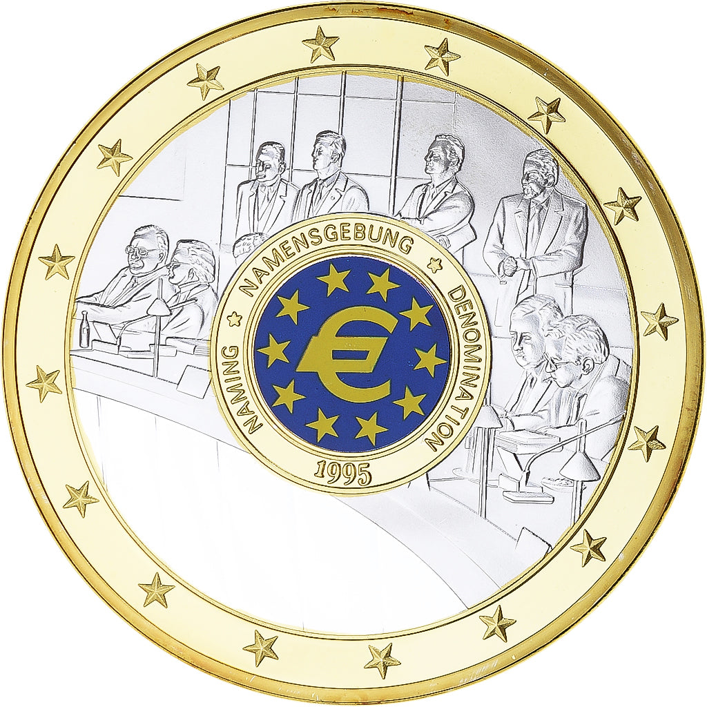 Frankreich, Medaille, Géants Euro, Politics, Euro Naming Namensgebung