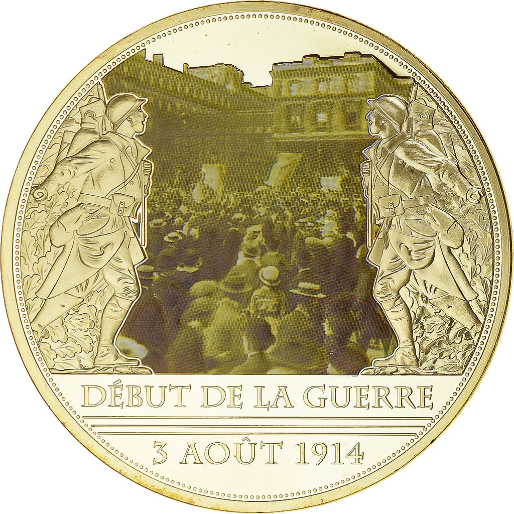 Frankreich, Medaille, Centenaire de la Première Guerre Mondiale, Début de la