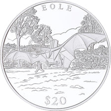 Coin, Liberia, Eole, 20 Dollars, 2000, Proof, MS(65-70), Silver