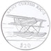 Moneda, Liberia, Curtiss R3C-2, 20 Dollars, 2000, Proof, FDC, Plata