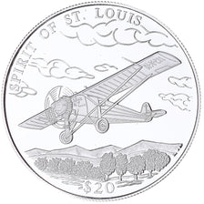 Coin, Liberia, Spirit of Saint Louis, 20 Dollars, 2000, Proof, MS(65-70), Silver