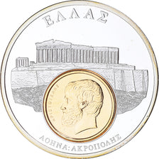 Grécia, medalha, European Currencies, Athènes, MS(63), Cobre-níquel
