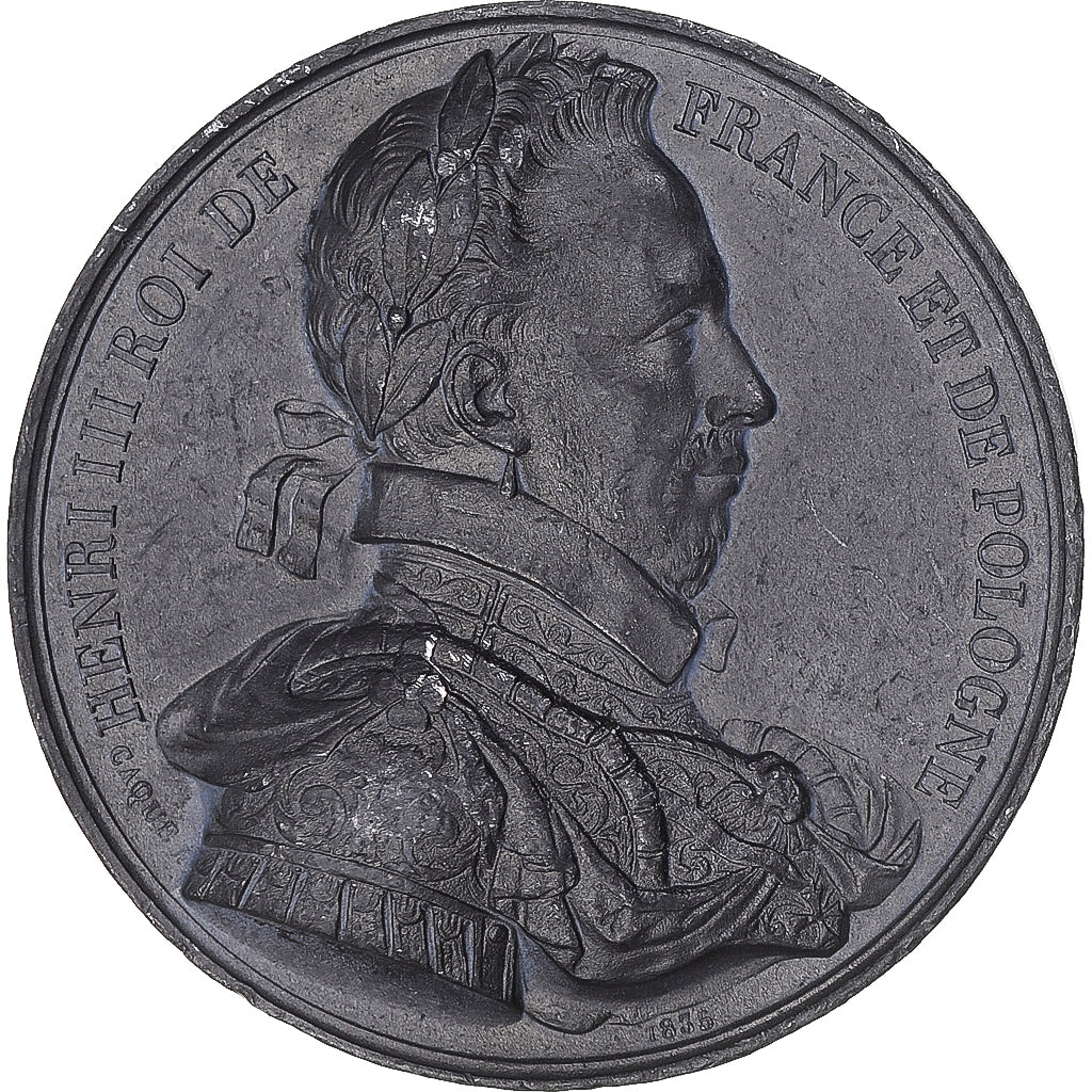 Francia, medalla, Henri III, Roi de France et de Pologne, History, Caqué, EBC