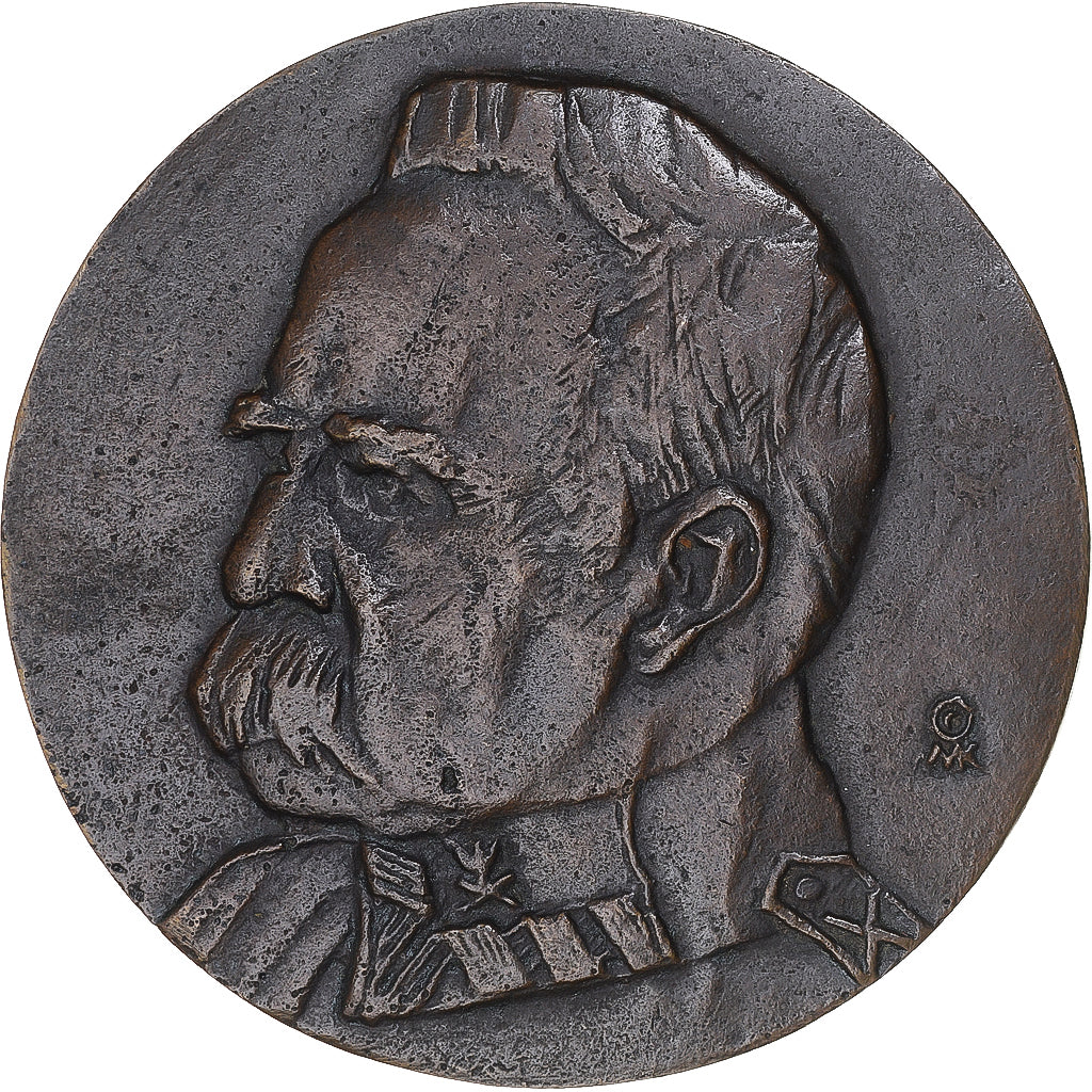 Poland, Medal, Jozef Pilsudski, History, 1935, Indépendance Pologne, MS(63)
