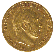 German States, 10 Mark, 1872, Berlin, KM #502, AU(50-53), Gold, 3.93
