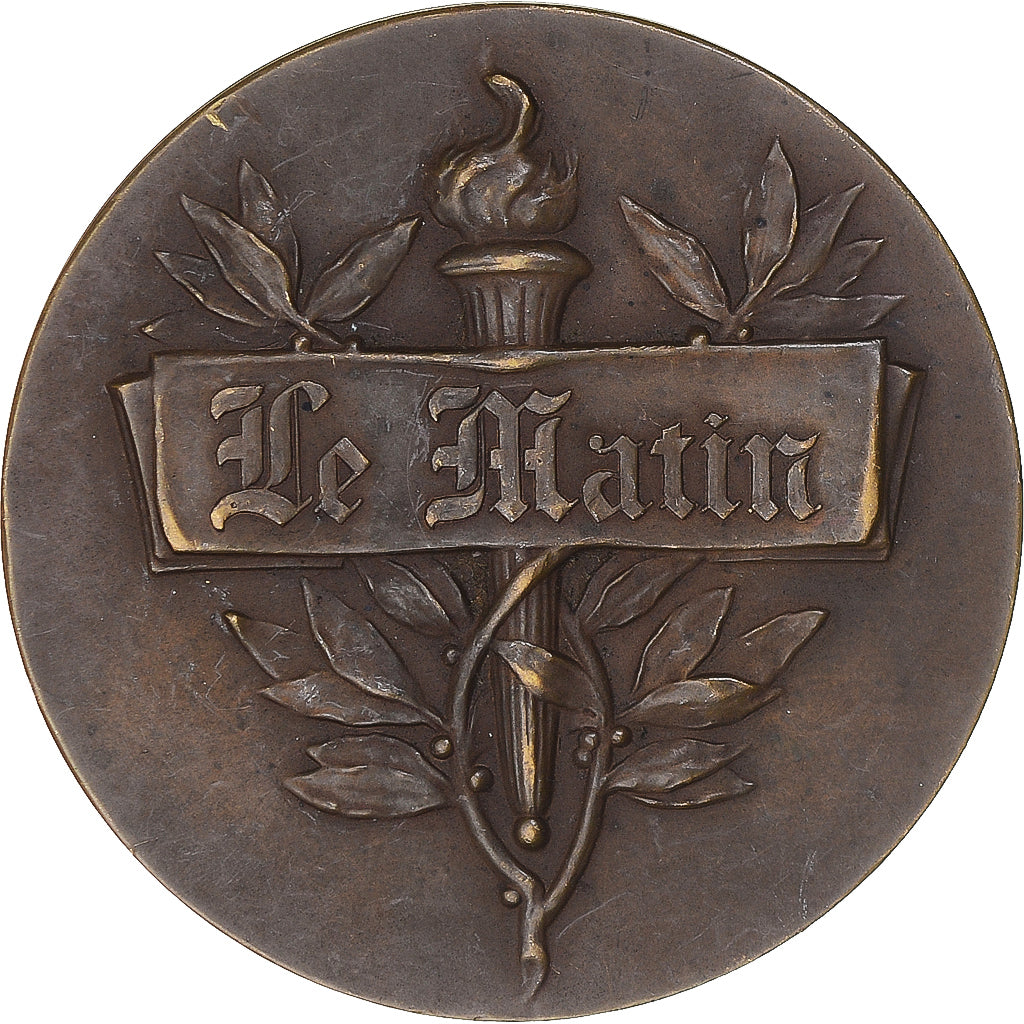 France, Médaille, Art Déco, Journal Le Matin, Fraisse, SUP, Bronze