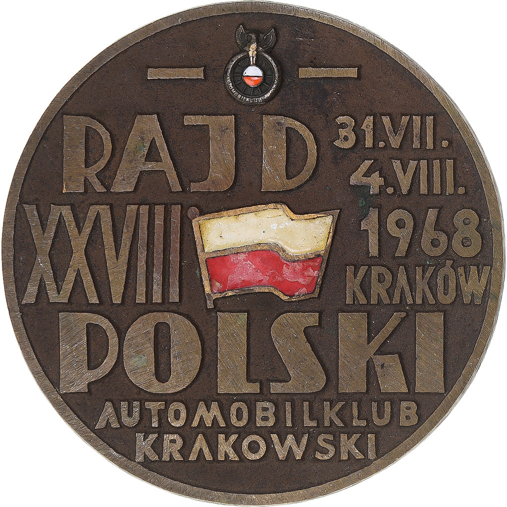 Poland, Medal, Rallye de Pologne, 1968, Radj Polski, EF(40-45), Bronze