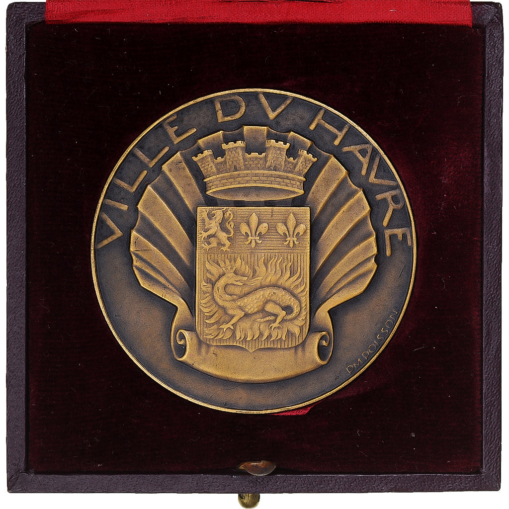 Francia, medaglia, Ville du Havre, Arts & Culture, Poisson, SPL, Bronzo
