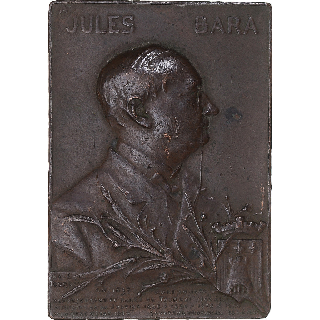 Frankreich, Medaille, Inauguration du Monument de Tournai, History, 1903, Jules